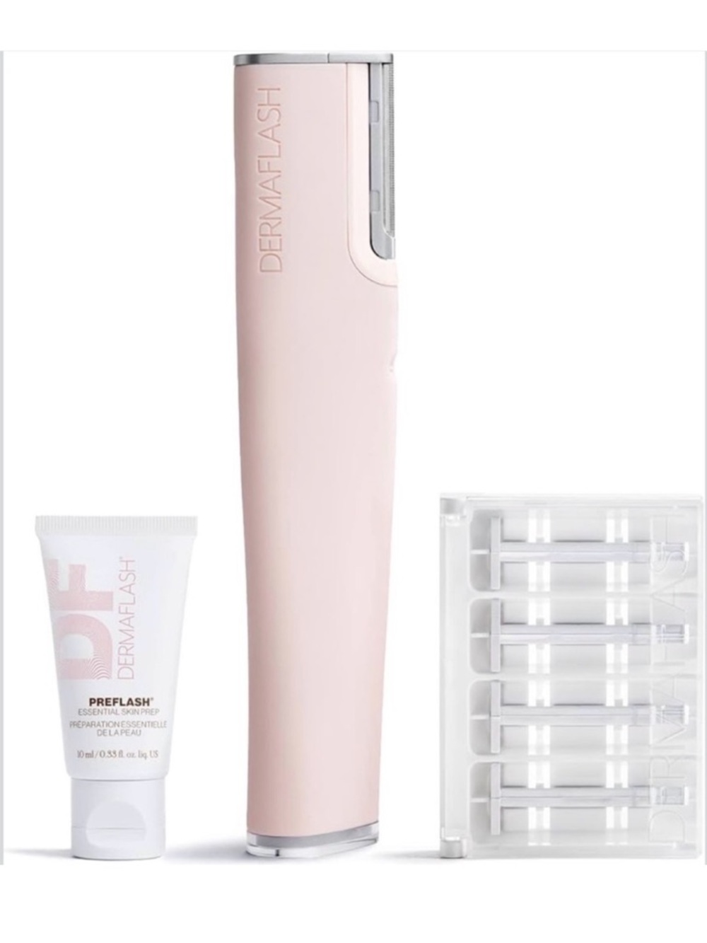 Dermaflash Luxe Sonic
Dermaplaning + Peach Fuzz
Removal in Blush